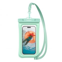   Spigen Aqua Shield Floating A610 univerzális lebegő vízálló tok, menta