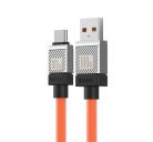 Baseus CoolPlay USB / Type-C töltő- és adatkábel, 100W, 1m, narancs