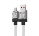 Baseus CoolPlay USB / Type-C töltő- és adatkábel, 100W, 1m, fehér