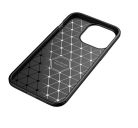 Forcell Carbon Premium hátlap tok Apple iPhone 15 Pro karbon mintás szilikon tok, fekete