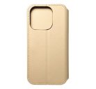 Dual Pocket Apple iPhone 15 Pro flip tok, arany