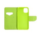 Fancy Apple iPhone 15 flip tok, kék/lime