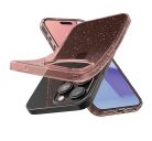 Spigen Liquid Crystal Glitter Apple iPhone 15 Pro Max tok, csillámos, rózsaszín, átlátszó