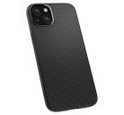 Spigen Liquid Air Apple iPhone 15 Plus tok, Matte Black, fekete