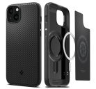 Spigen Mag Armor MagFit Apple iPhone 15 tok, Plus Matte Black MagSafe, fekete