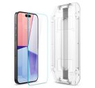 Spigen Glas.tR EZ Fit Apple iPhone 15 Pro Max, tempered kijelzővédő fólia felhelyező kerettel (2db)