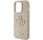 Guess Glitter Script Big 4G Apple iPhone 15 Pro hátlap tok, arany