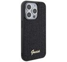 Guess Disco Metal Script Apple iPhone 15 Pro hátlap tok, fekete