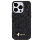 Guess Disco Metal Script Apple iPhone 15 Pro hátlap tok, fekete