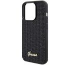 Guess Disco Metal Script Apple iPhone 15 Pro hátlap tok, fekete