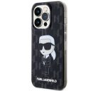 Karl Lagerfeld Monogram Ikonik Apple iPhone 15 Pro hátlap tok, fekete