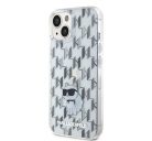 Karl Lagerfeld Monogram Choupette Apple iPhone 15 hátlap tok, átlátszó