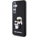 Karl Lagerfeld 3D Rubber Karl&Choupette Samsung Galaxy S24+ tok, fekete