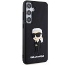 Karl Lagerfeld 3D Rubber Ikonik Samsung Galaxy S24+ tok, fekete 