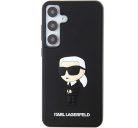 Karl Lagerfeld 3D Rubber Ikonik Samsung Galaxy S24+ tok, fekete 