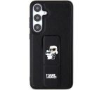 Karl Lagerfeld Gripstand Saffiano Karl&Choupette Pins Samsung Galaxy S24 tok, fekete