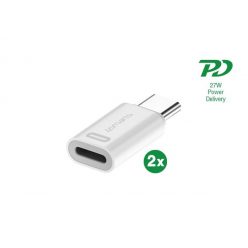 4smarts Lightning - USB Type-C PD adapter szett, 27W, 2 db