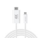 4smarts USB Type-C / HDMI kábel, 2m, fehér