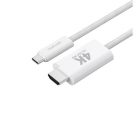 4smarts USB Type-C / HDMI kábel, 2m, fehér