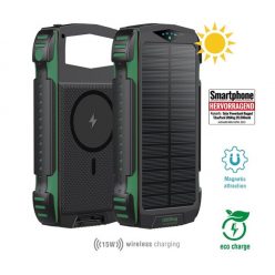   4smarts Rugged TitanPack UltiMag Solar külső akkumulátor,20000mAh, zöld