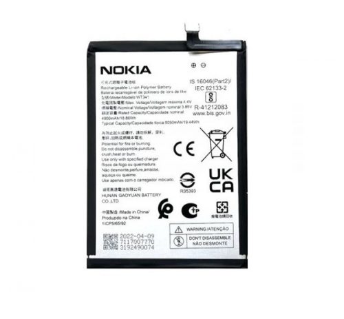 Nokia G21 WT341I akkumulátor, OEM jellegű, 5050mAh, Grade S