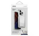 Uniq Air Fender Apple iPhone 15 Pro kártyatartós tok, átlátszó