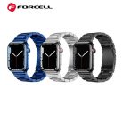 Forcell FA10 Apple Watch 38/40/41mm fém szíj, fekete