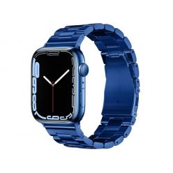 Forcell FA10 Apple Watch 42/44/45/49mm fém szíj, kék