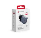 Forcell hálózati gyorstöltő Type-C + USB, PD + QC 4.0, 4A, 45W, kék