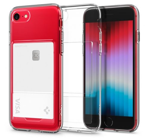 Spigen Crystal Slot Apple iPhone SE (2022/2020)/8/7 tok, Crystal Clear, átlátszó