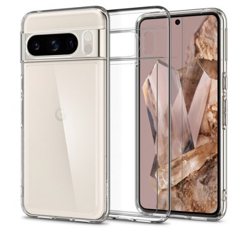 Spigen Ultra Hybrid Google Pixel 8 Pro tok, Crystal Clear, átlátszó