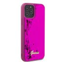 Guess Sequin Script Logo iPhone 12/12 Pro tok, magenta