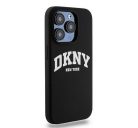 DKNY Liquid Silicone Arch Logo Apple iPhone 15 Pro Magsafe tok, fekete