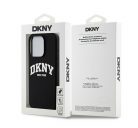 DKNY Liquid Silicone Arch Logo Apple iPhone 15 Pro Magsafe tok, fekete