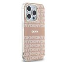 DKNY PC/TPU Repeat Pattern Tonal Stripe Apple iPhone 15 Pro Magsafe tok, rózsaszín