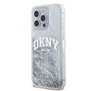 DKNY Liquid Glitter Arch Logo Apple iPhone 15 Pro tok, átlátszó