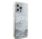 DKNY Liquid Glitter Arch Logo Apple iPhone 15 Pro tok, átlátszó