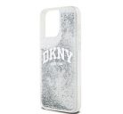 DKNY Liquid Glitter Arch Logo Apple iPhone 15 Pro tok, átlátszó