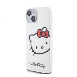   Hello Kitty IML Head Logo Apple iPhone 15 hátlap tok, fehér