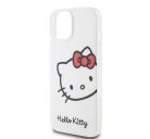 Hello Kitty IML Head Logo Apple iPhone 15 hátlap tok, fehér