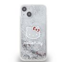 Hello Kitty Liquid Glitter Electroplating Head Logo Apple iPhone 13 hátlap tok, átlátszó