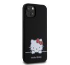 Hello Kitty Liquid Silicone Daydreaming Logo Apple iPhone 13 hátlap tok, fekete