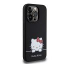 Hello Kitty Liquid Silicone Daydreaming Logo Apple iPhone 15 Pro hátlap tok, fekete