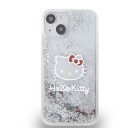 Hello Kitty Liquid Glitter Electroplating Head Logo Apple iPhone 12/12 Pro hátlap tok, átlátszó