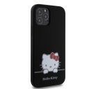 Hello Kitty Liquid Silicone Daydreaming Logo Apple iPhone 12/12 Pro hátlap tok, fekete