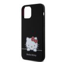 Hello Kitty Liquid Silicone Daydreaming Logo Apple iPhone 12/12 Pro hátlap tok, fekete