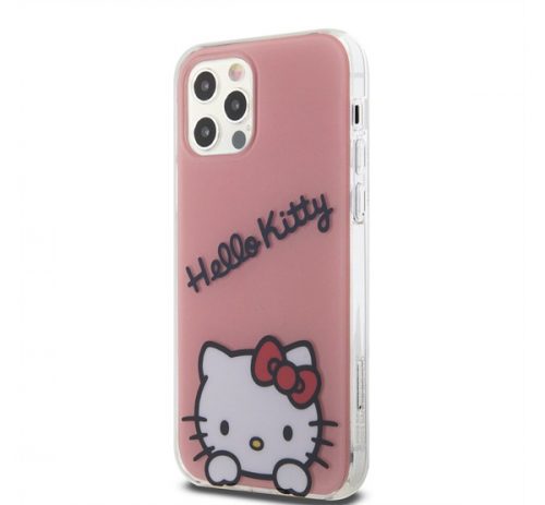 Hello Kitty IML Daydreaming Logo Apple iPhone 12/12 Pro hátlap tok, rózsaszín