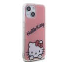 Hello Kitty IML Daydreaming Logo Apple iPhone 15 hátlap tok, rózsaszín