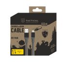 Tactical Fat Man USB / Lightning töltő- és adatkábel, 1m, szürke