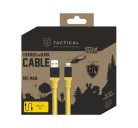 Tactical Fat Man USB / Lightning töltő- és adatkábel, 1m, sárga